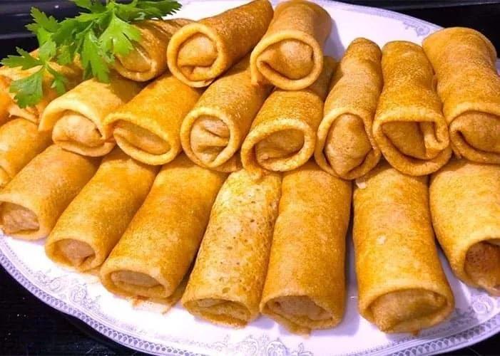 Блинчики домашние с яблочным джемом