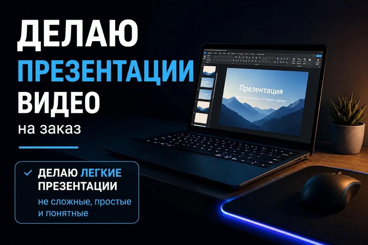 Создание презентаций и видео на заказ