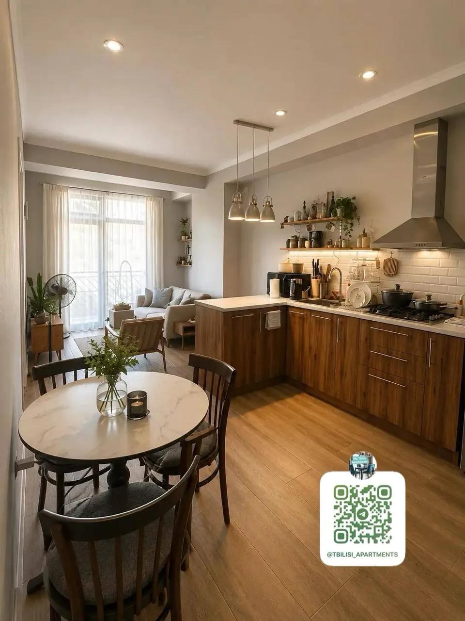 Квартира 68 м² с 3 комнатами в Вашлиджвари
