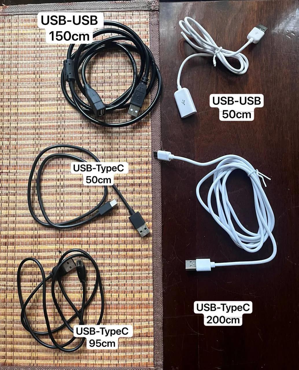 Набор кабелей USB-C и удлинителей USB