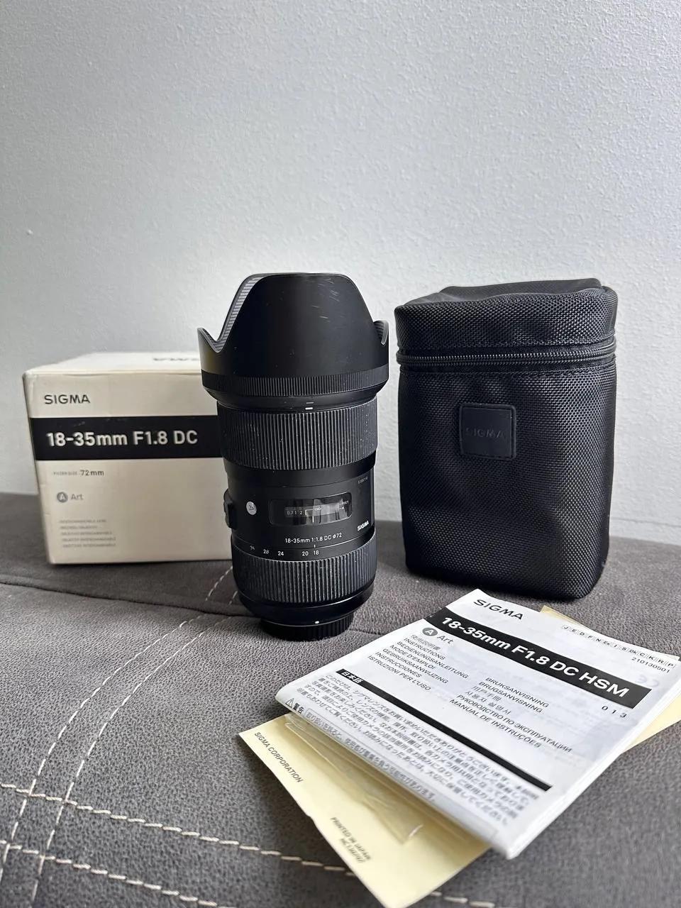 Объектив Sigma 18-35mm f/1.8 Art