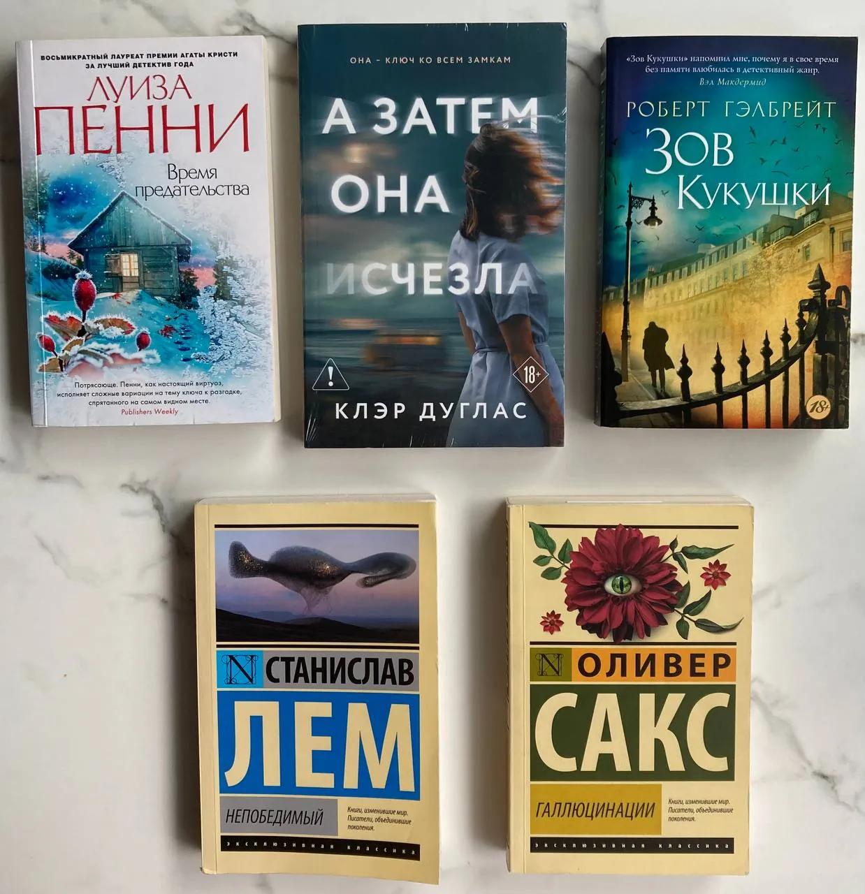 Книги детективы и классика набор