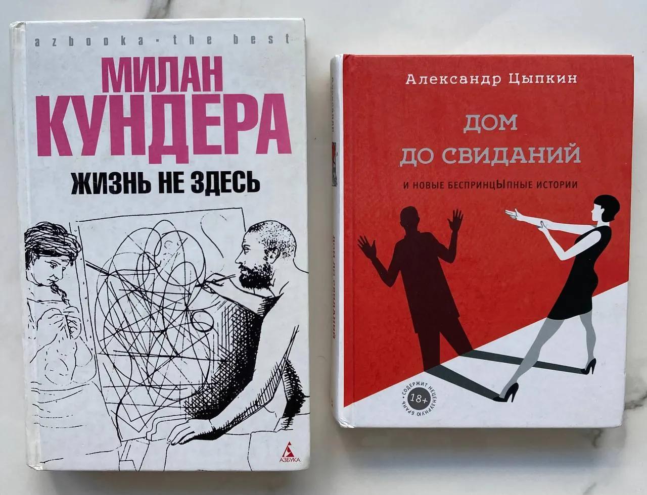 Книги Милан Кундера и Саша Цыпкин