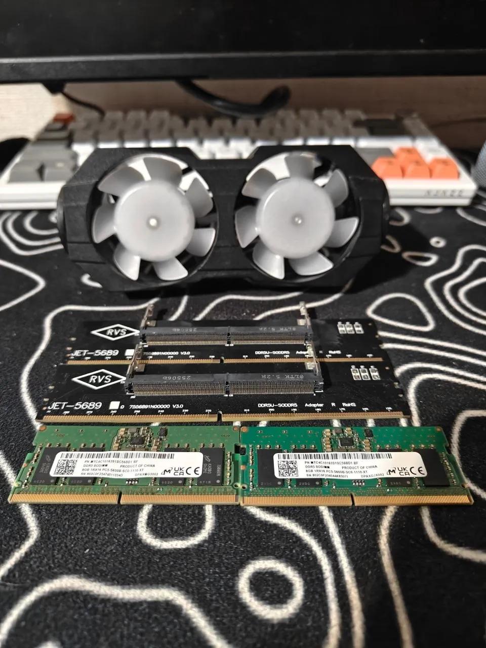 Оперативная память DDR5 адаптеры и кулер