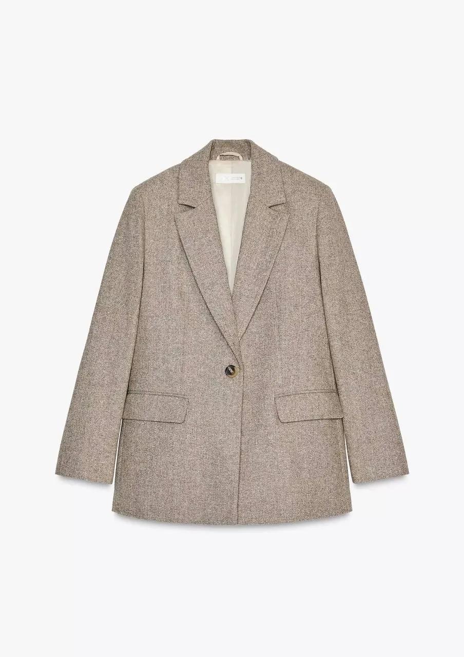 Жакет Zara шерстяной новый оверсайз