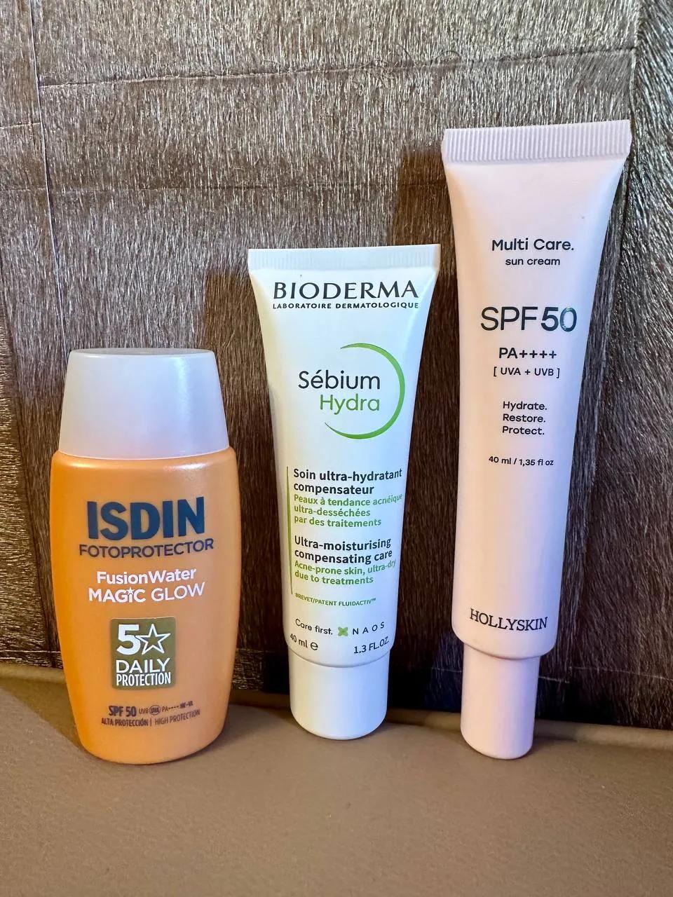 Набор солнцезащитных кремов ISDIN Bioderma Hollyskin