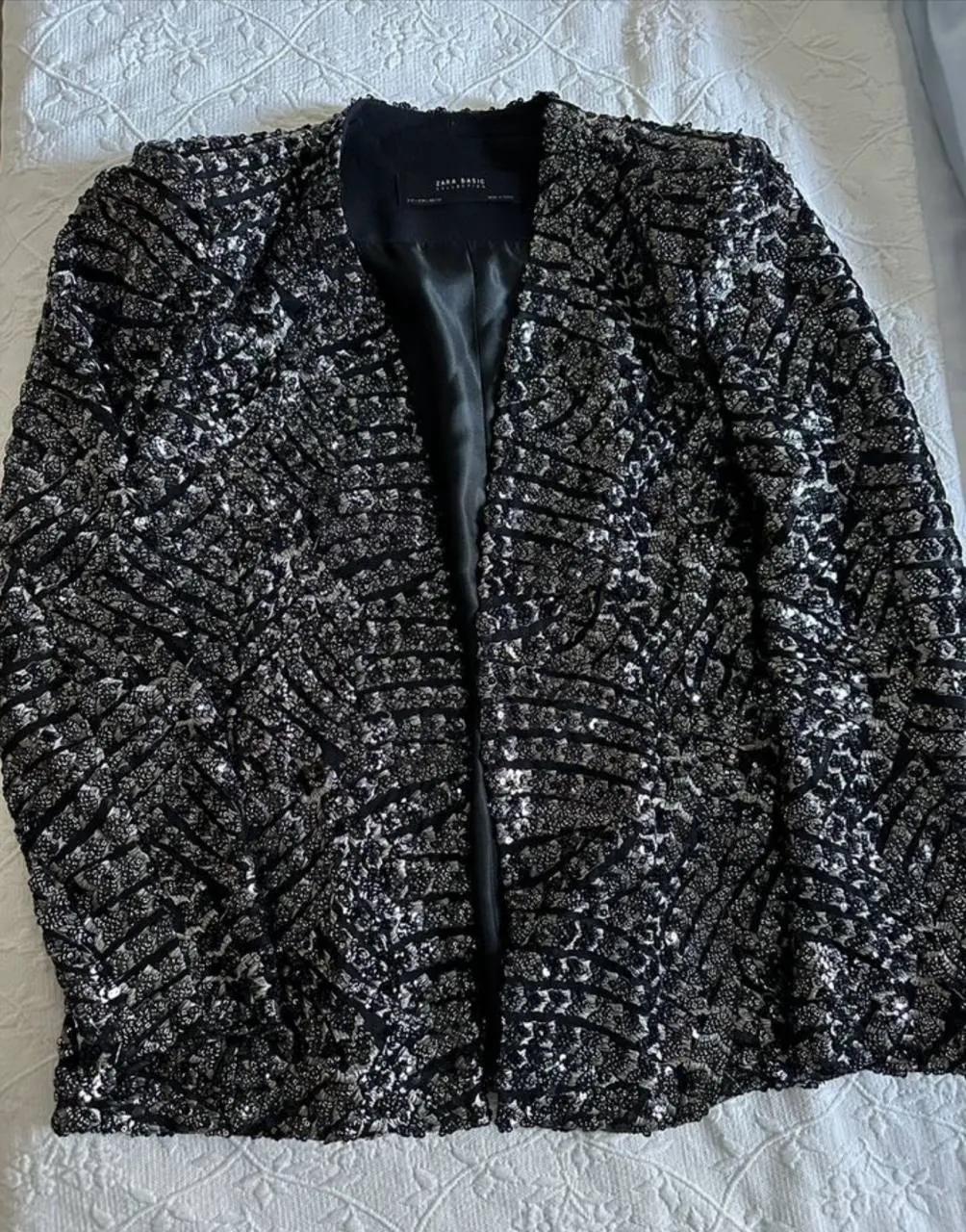 Пиджак в пайетках ZARA размер L