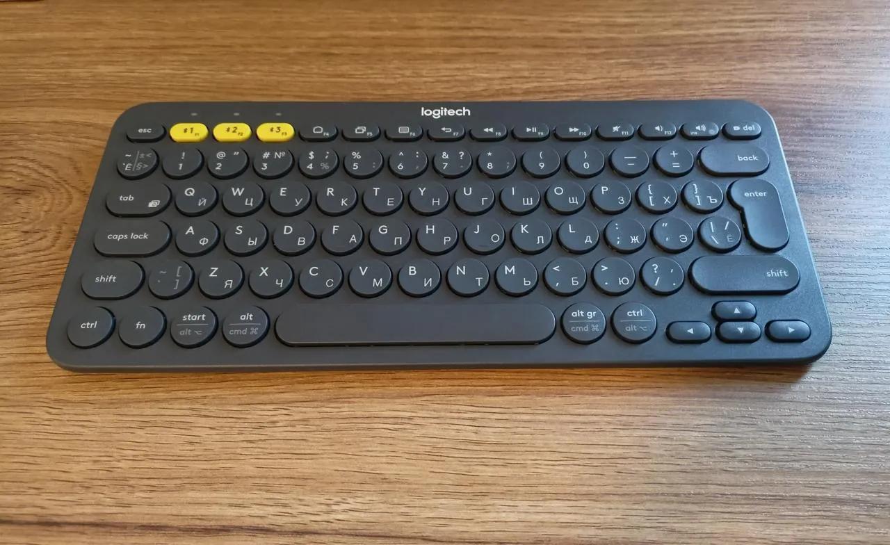 Беспроводная клавиатура Logitech K380 серая