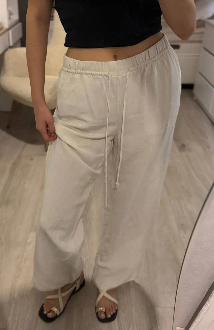 Летние штаны H&M изо льна и вискозы
