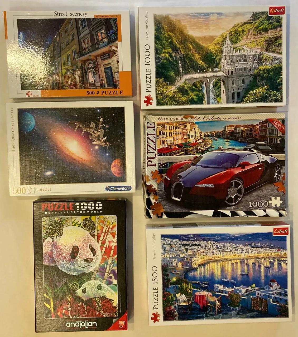 Пазлы Trefl, Clementoni и Ravensburger, набор
