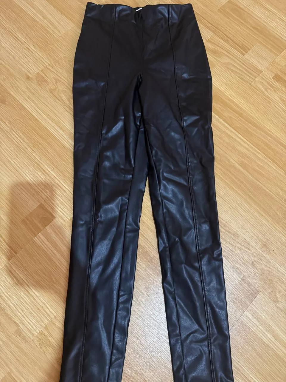 Леггинсы из кожзама H&M размер XS