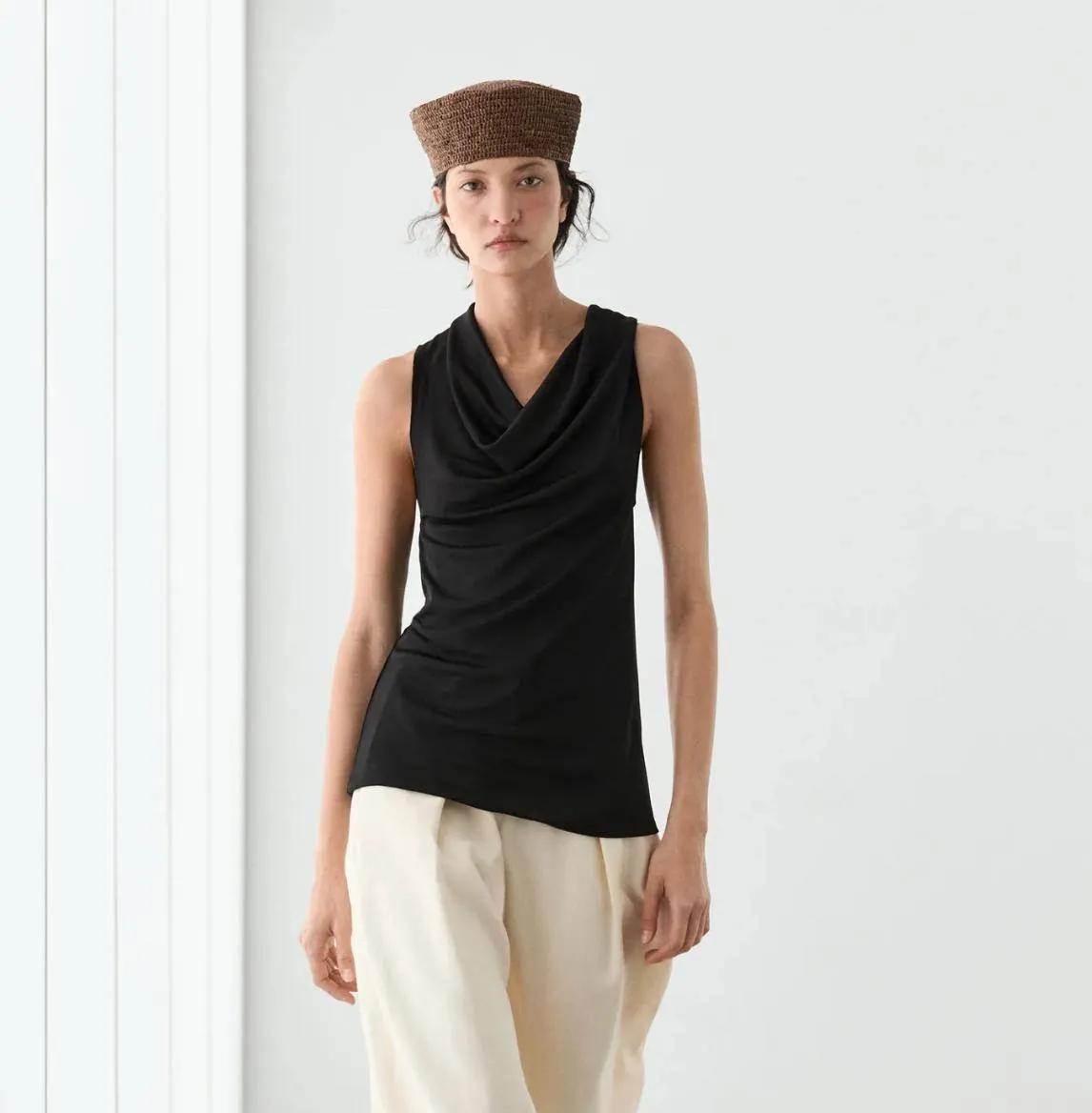 Топ Massimo Dutti вискоза размер M