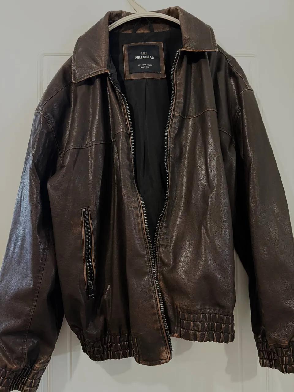 Куртка из экокожи Pull&Bear