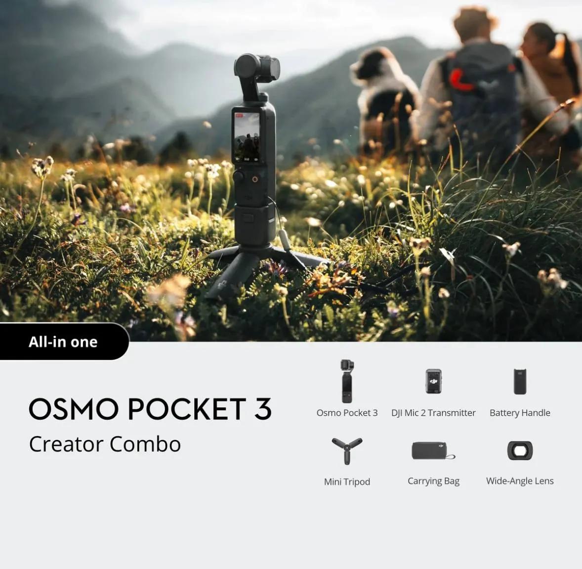 DJI Osmo Pocket 3 Creator Combo для видео