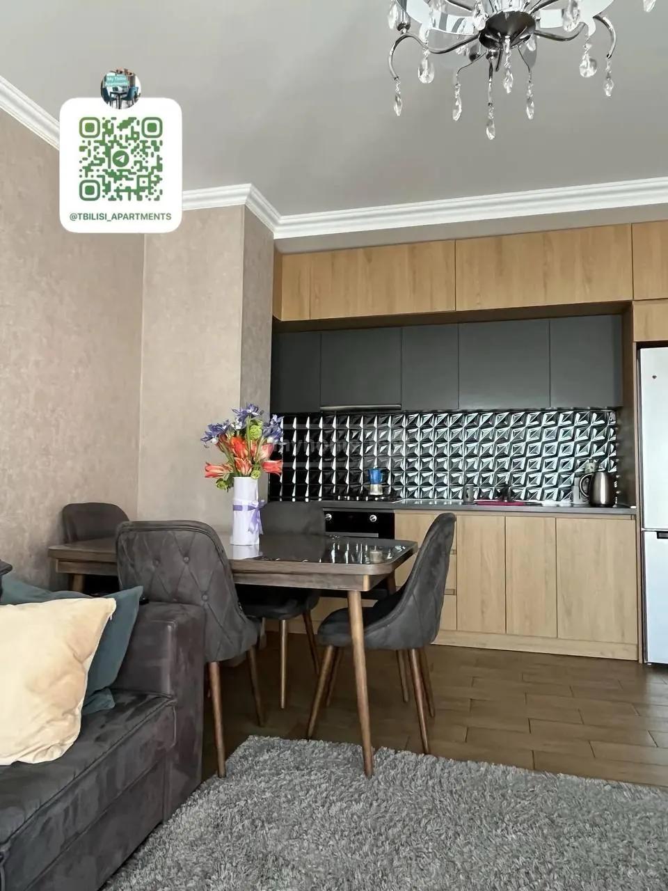 Квартира 60 м² с 2 комнатами в Дидубе