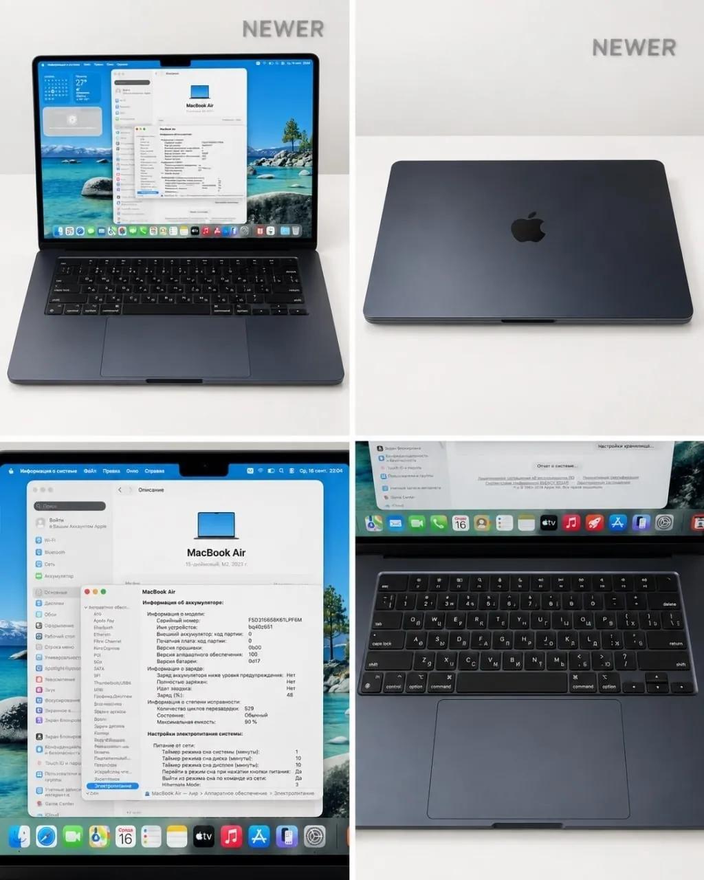 MacBook Air 15 M2 8GB Midnight