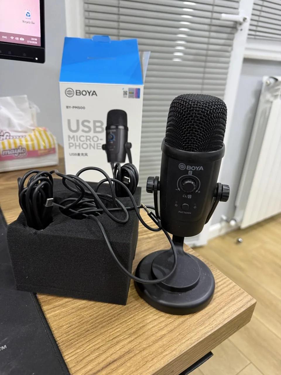 USB микрофон BOYA BY-PM500 как новый