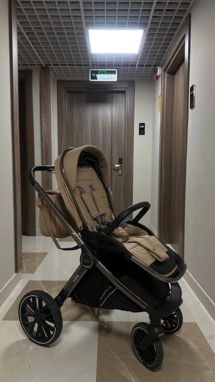 Детская коляска Kidilo 3-в-1 с автокреслом