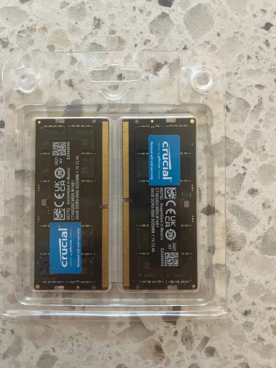 Оперативная память Crucial DDR5 96 ГБ