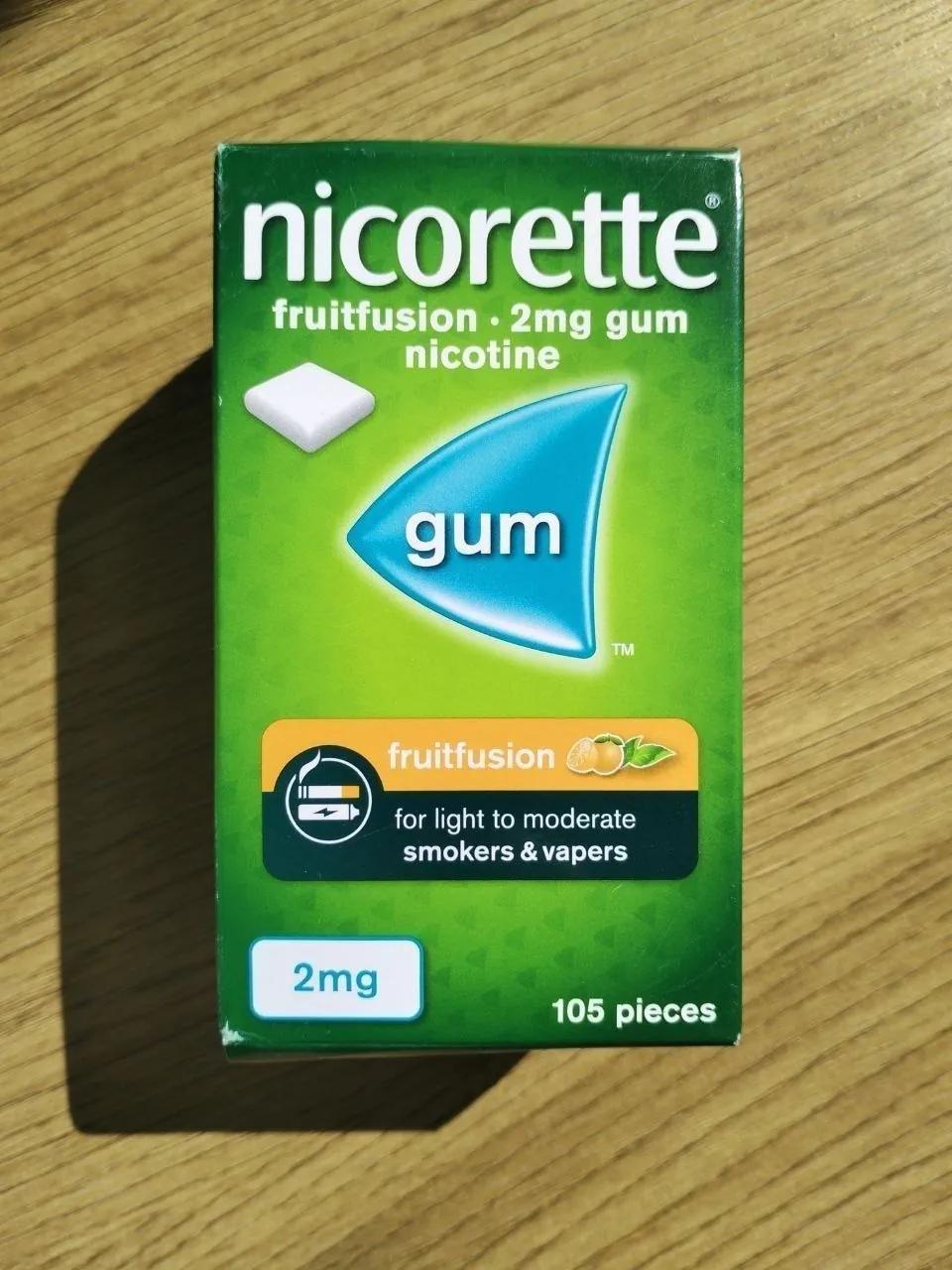 Никотиновая жвачка Nicorette 2 мг 105 штук