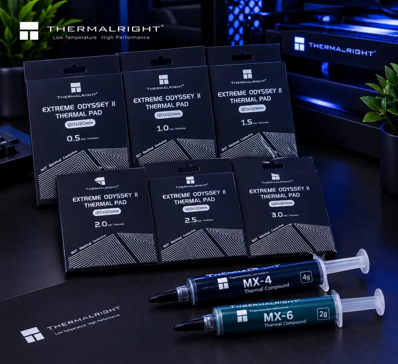 Термопаста MX-4 и термопрокладки Thermalright Odyssey