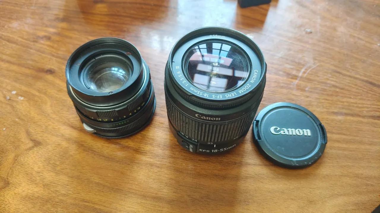 Объективы Гелиос и Canon EF-S 18-55mm