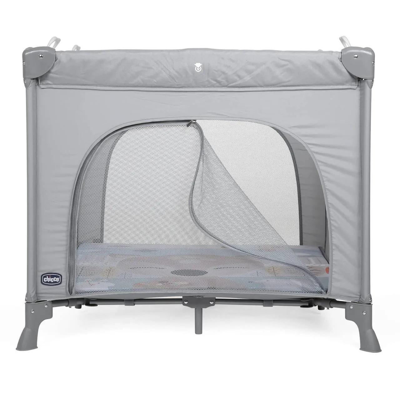 Манеж Chicco Open Playpen серый