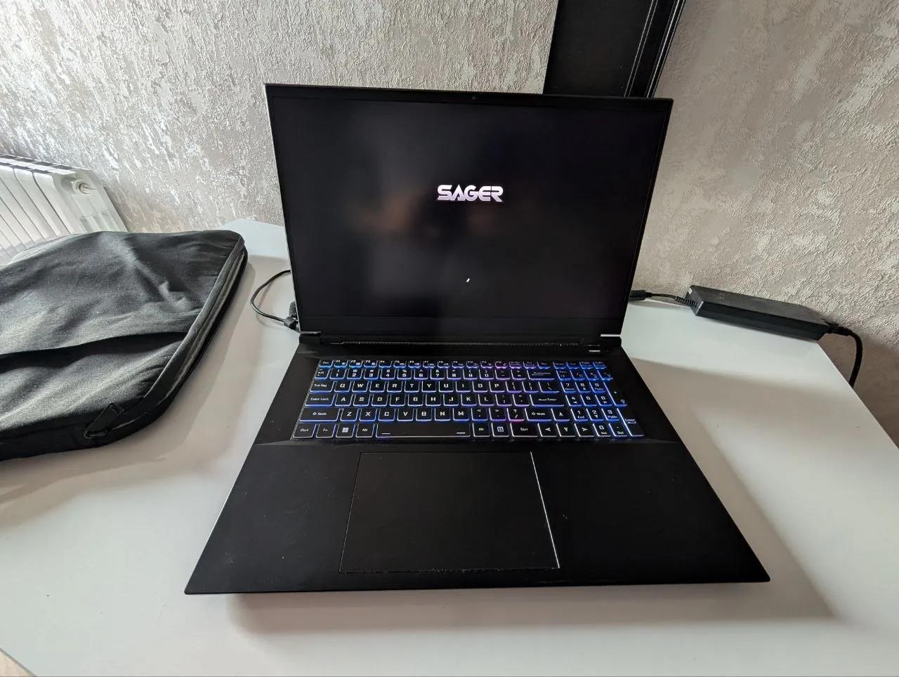 Игровой ноутбук Sager, RTX 3070 Ti, 32 ГБ