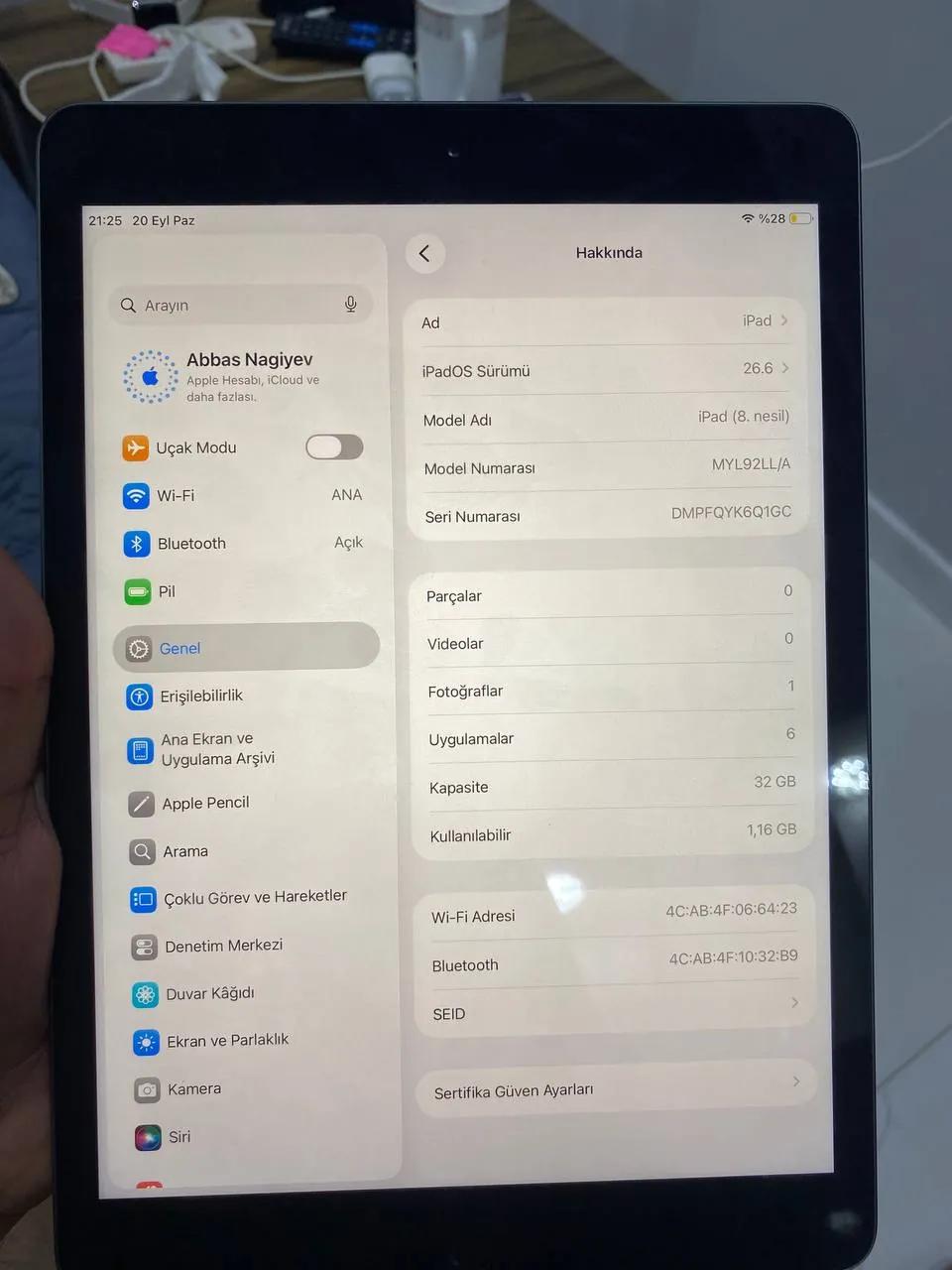 Планшет Apple iPad 8-го поколения 32GB