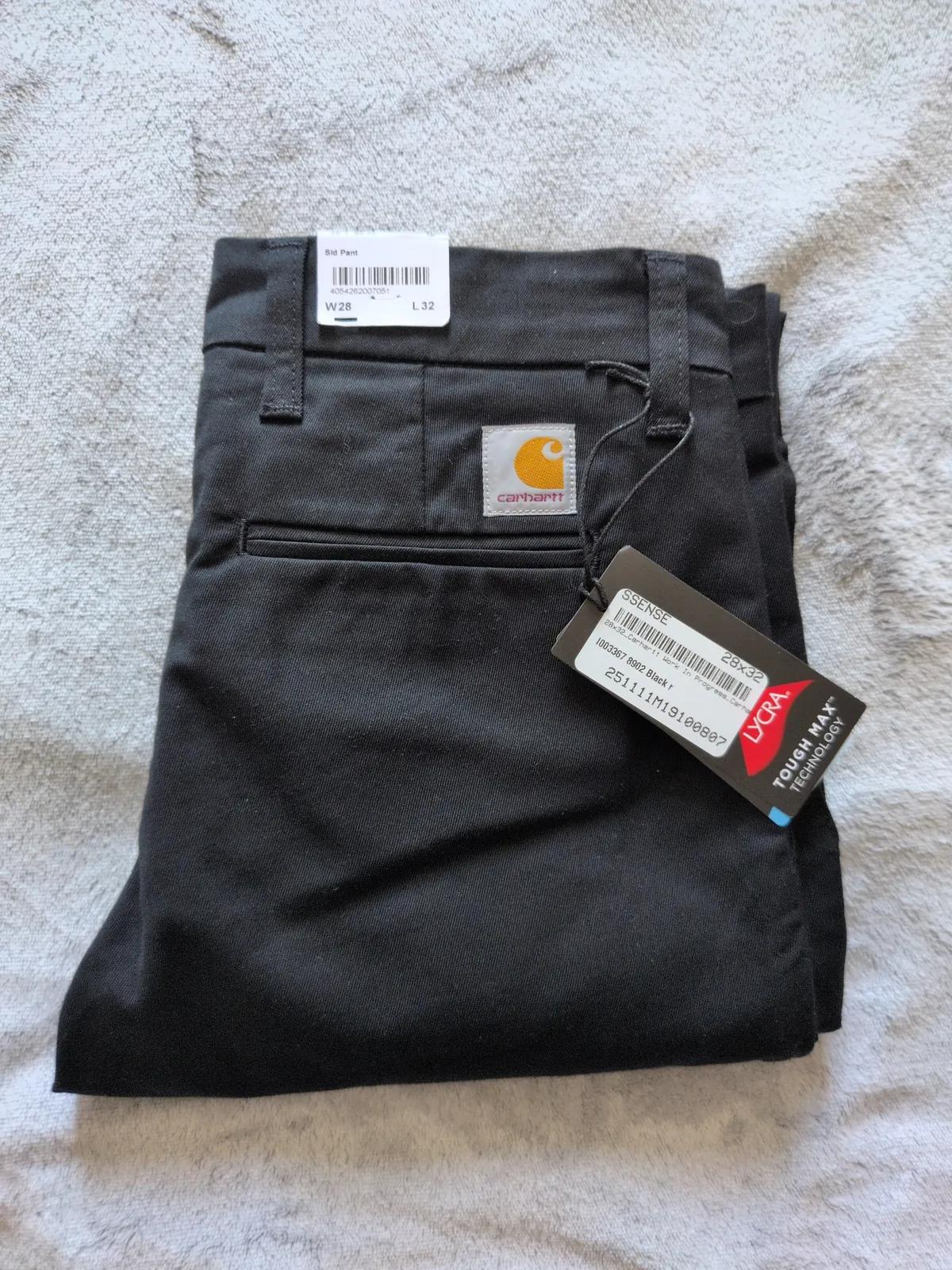 Чёрные брюки Carhartt WIP Sid Pant 28x32