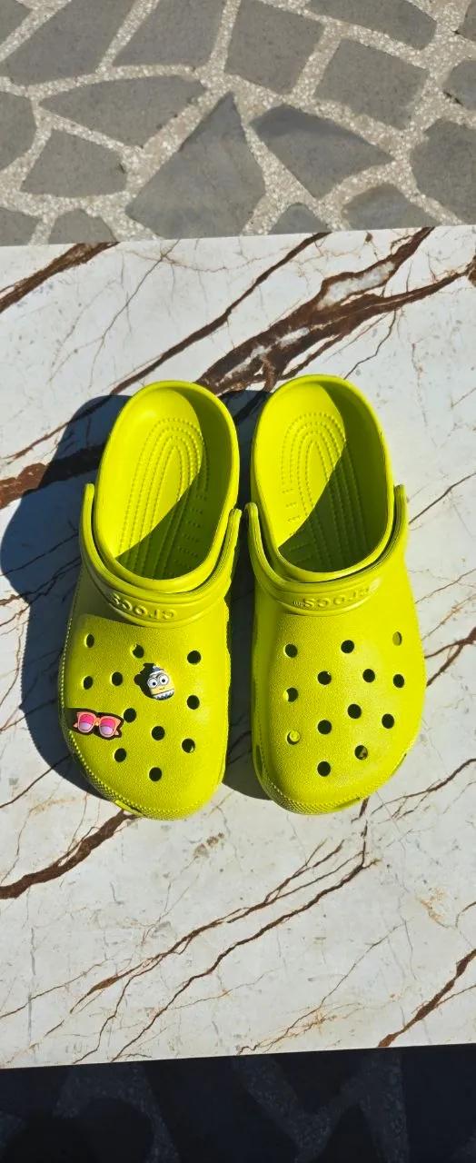 Кроксы Crocs Classic Clog салатового цвета