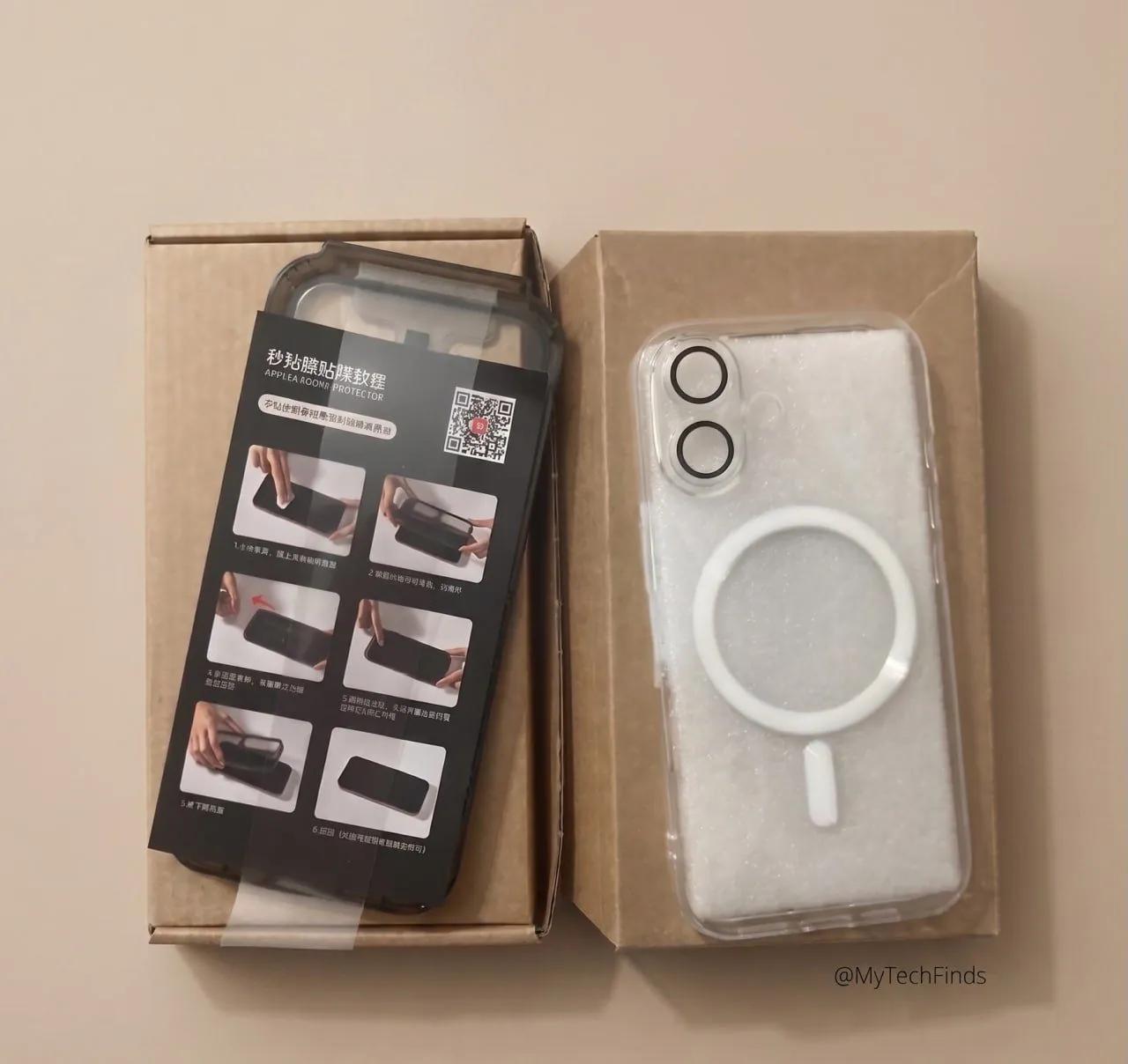 Чехол MagSafe iPhone 16 со стеклом