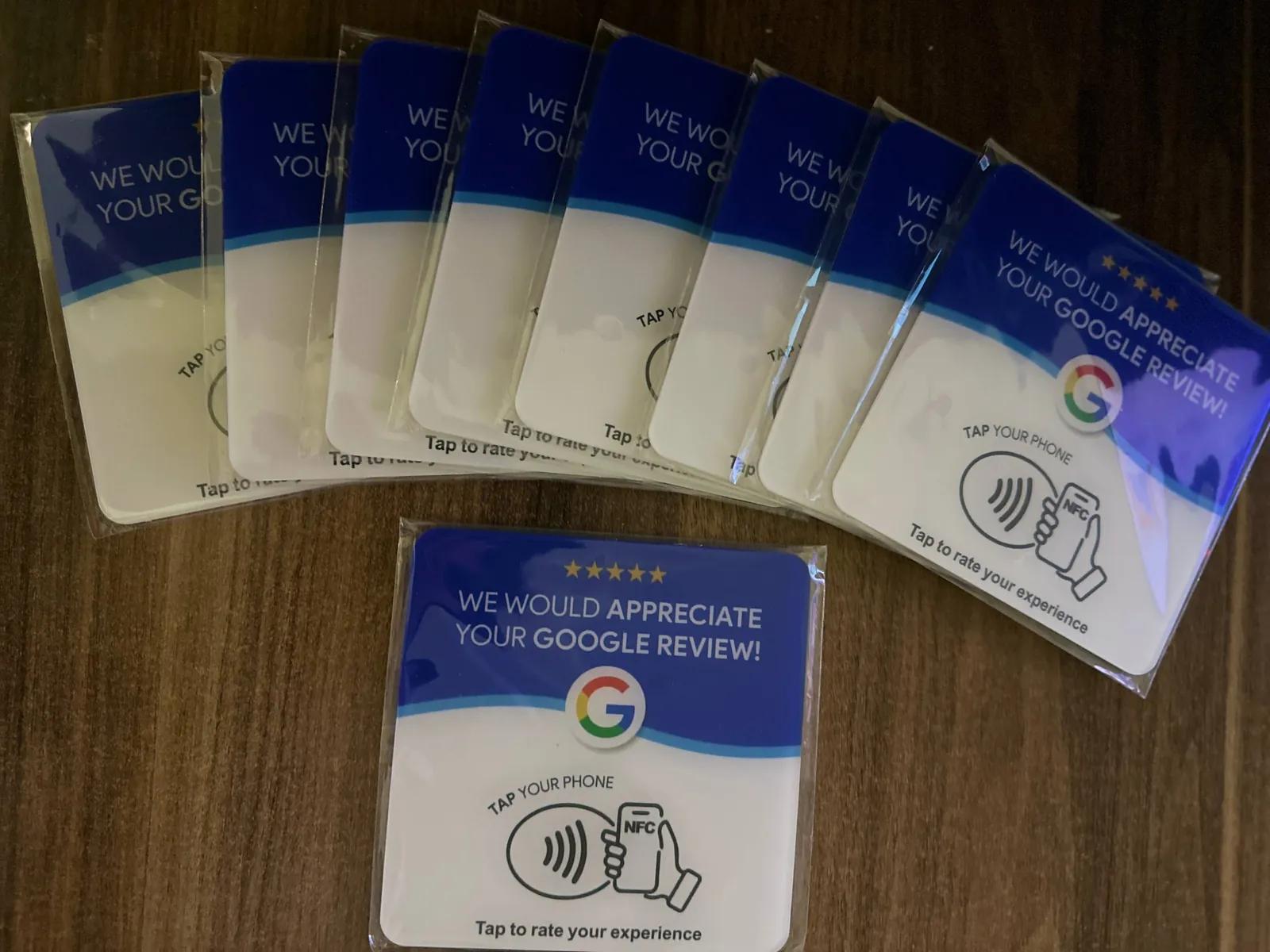 NFC-карточка для Google отзывов