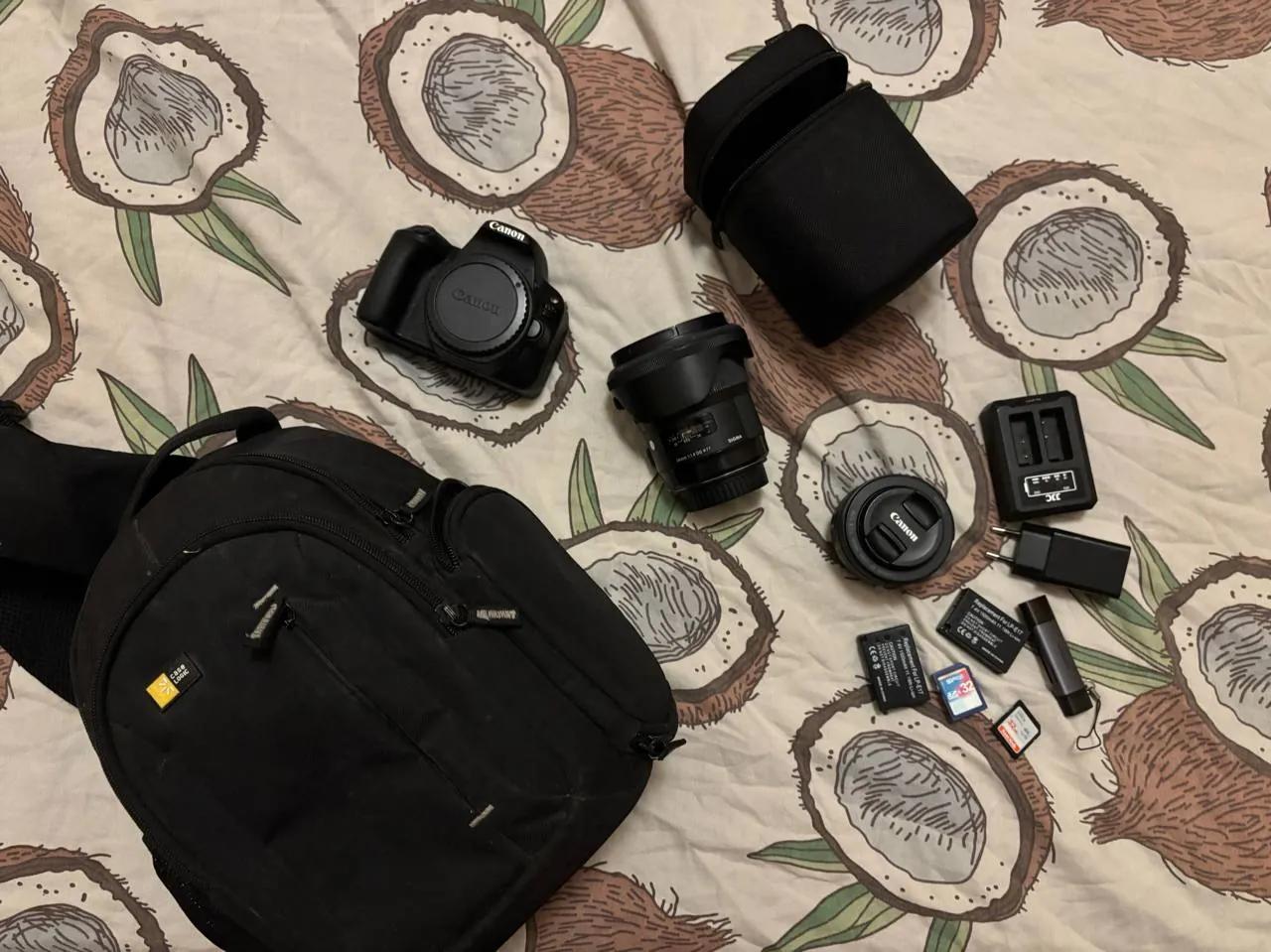 Canon EOS 200D сетап с объективами