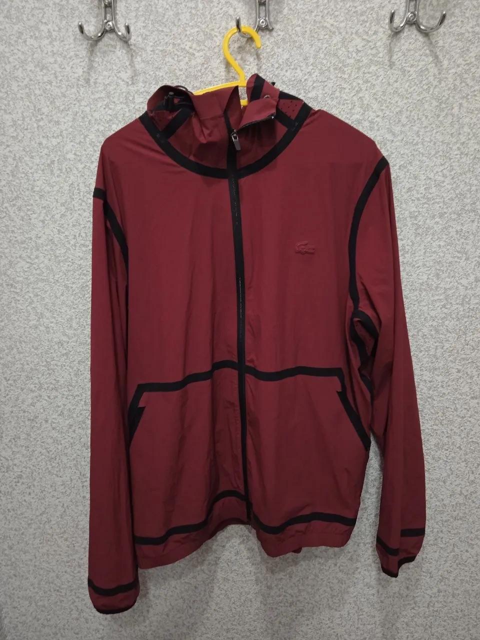 Куртка Lacoste мужская бордовая
