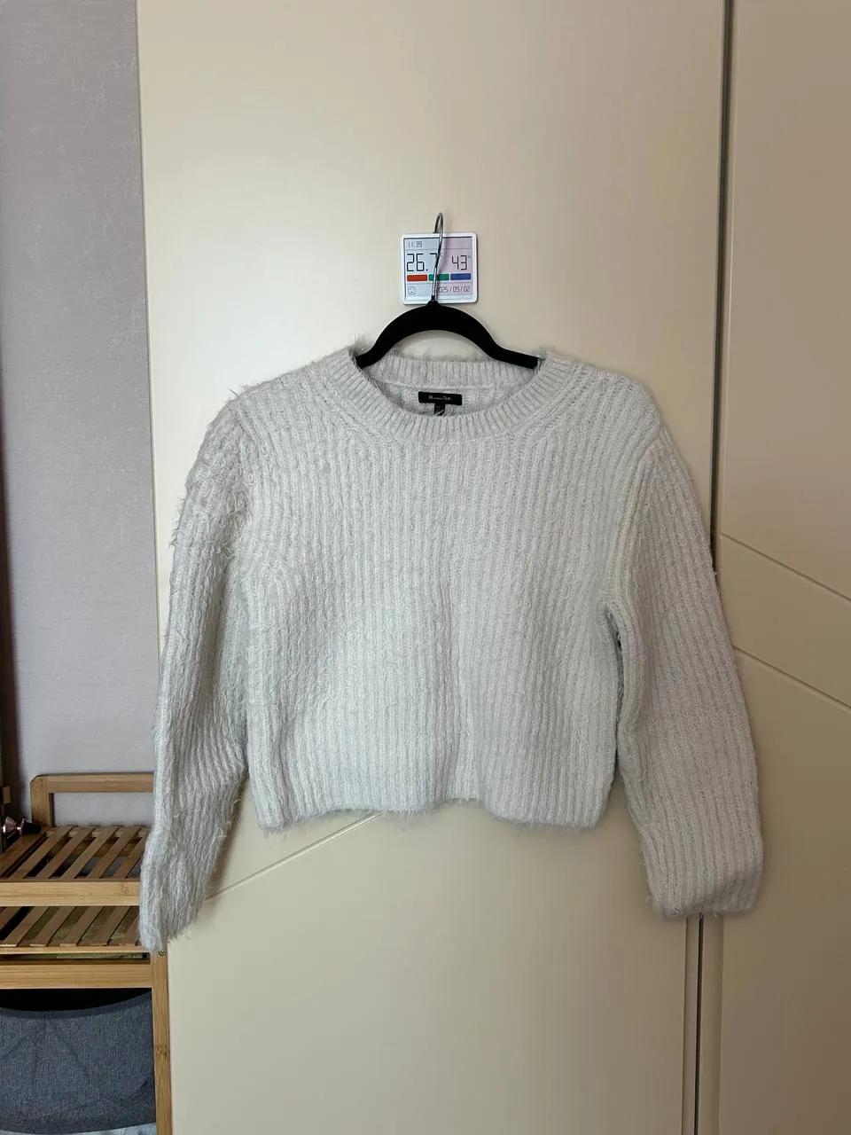 Свитер Massimo Dutti молочный размер L