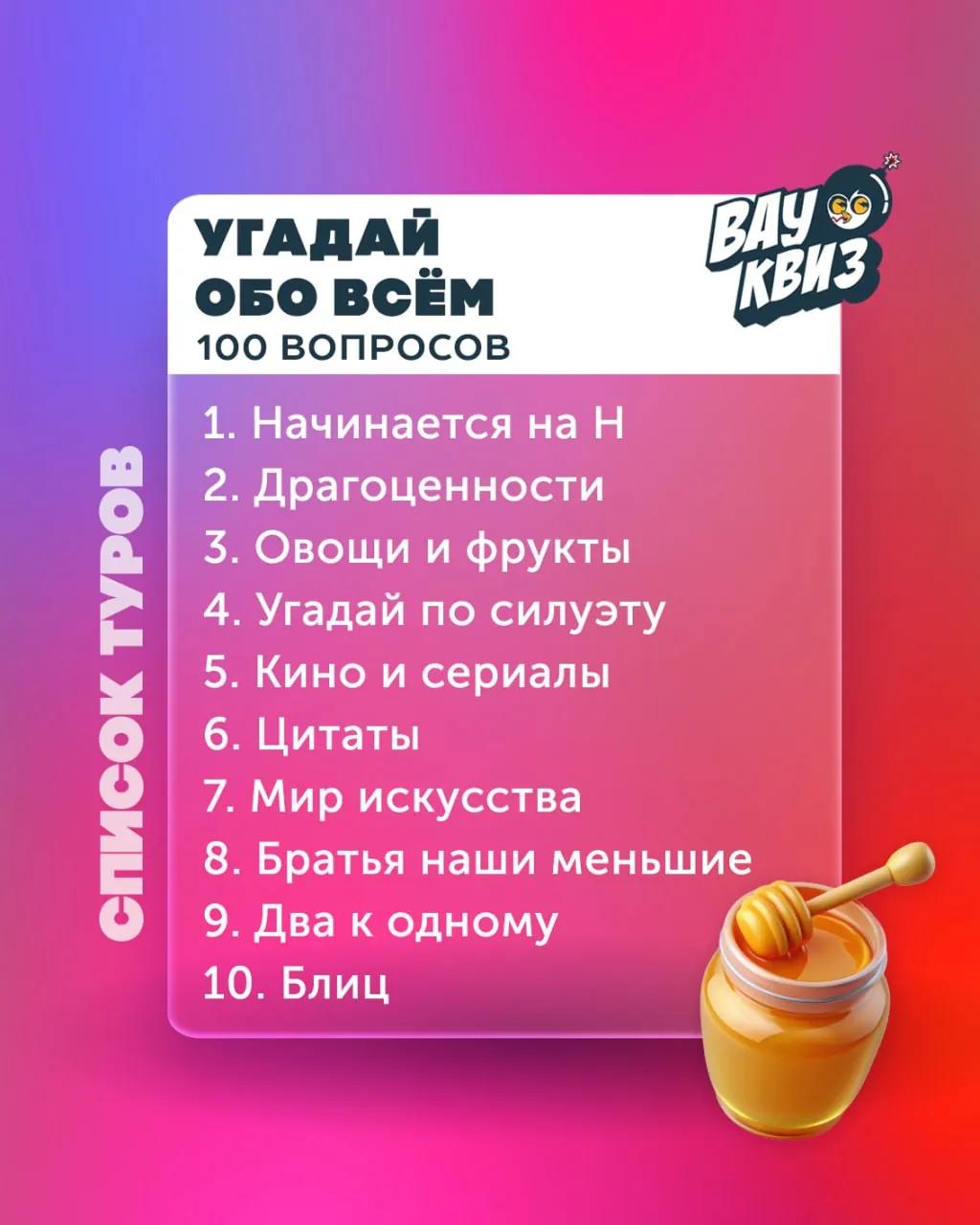 Квиз Угадай обо всём в LE TAPIS