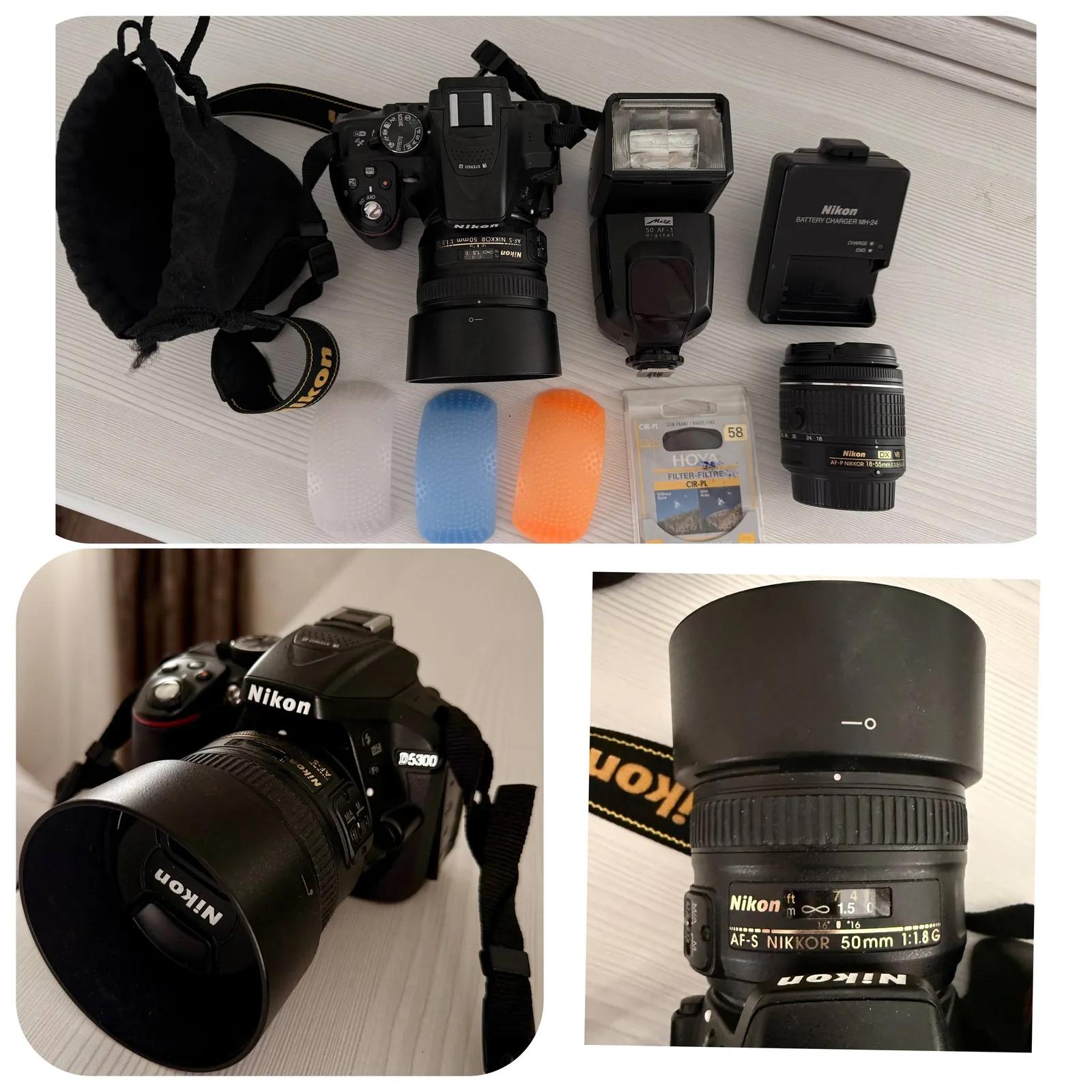Зеркальный фотоаппарат Nikon D5300 с объективами