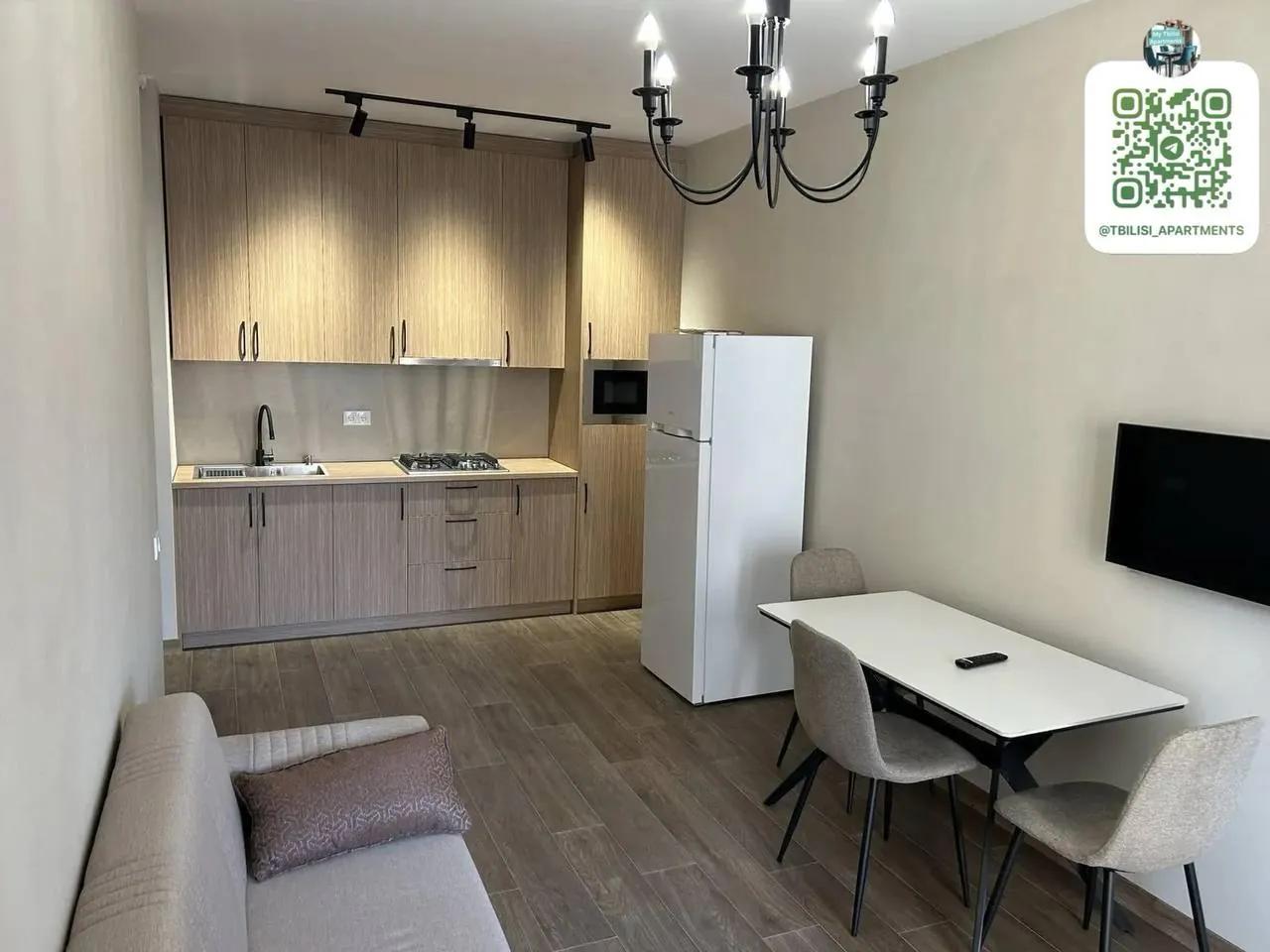 Квартира 54 м² с 1 спальней в Дидубе