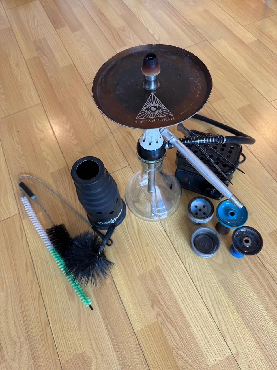 Кальян Alpha Hookah с полным набором аксессуаров