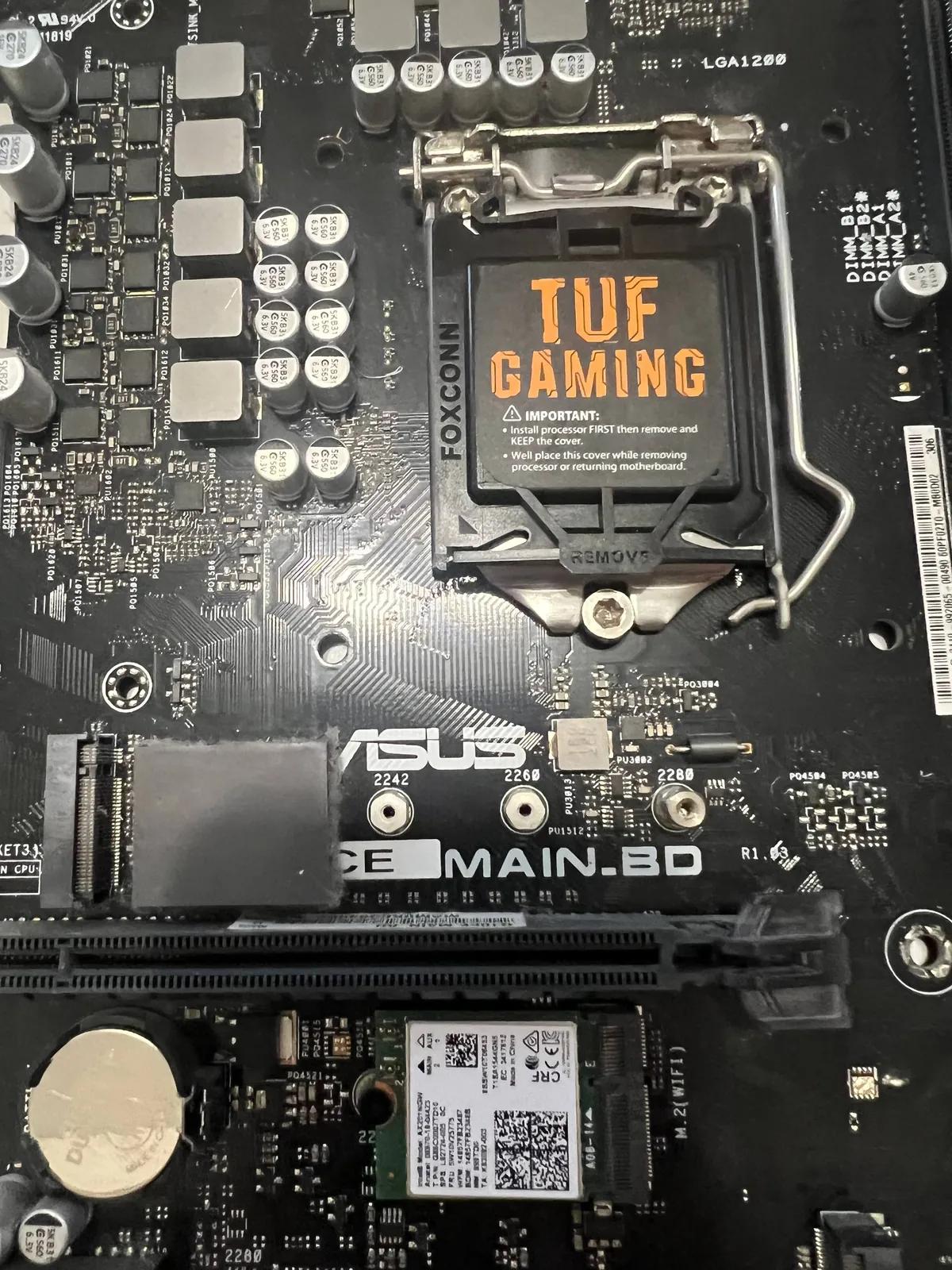 Материнская плата ASUS TUF и БП