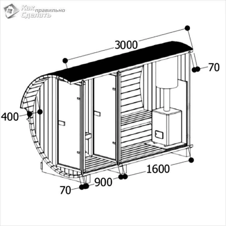 Бочка баня из сосны продажа 6