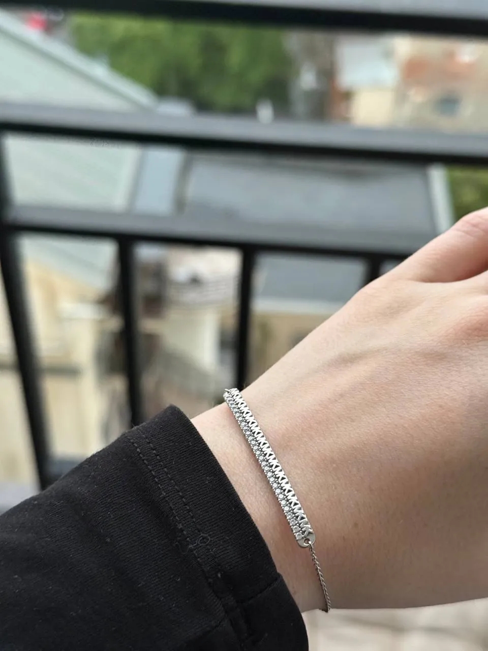 Браслет Michael Kors серебряный 2