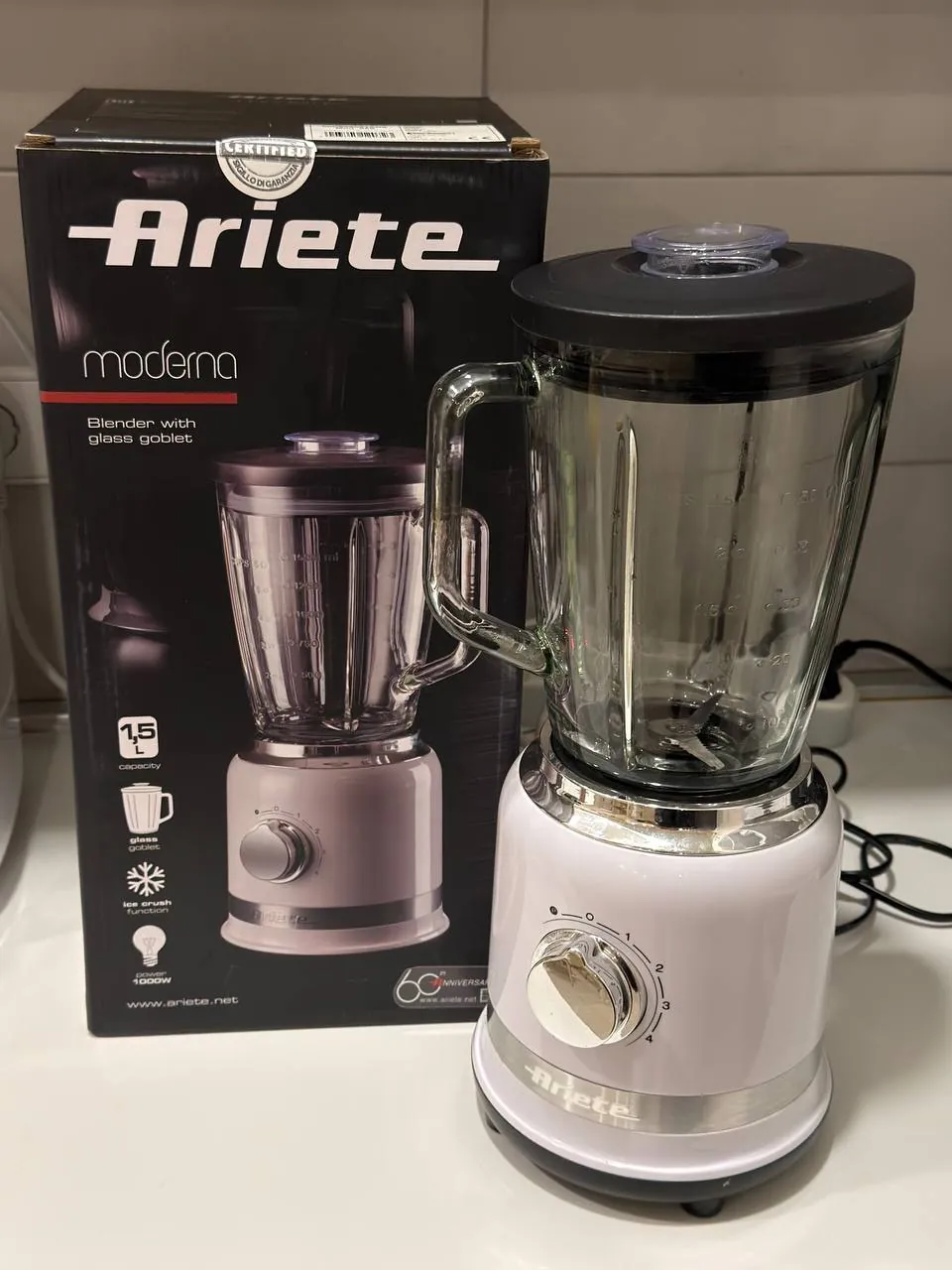 Блендер стационарный Ariete Moderna 1000W 1