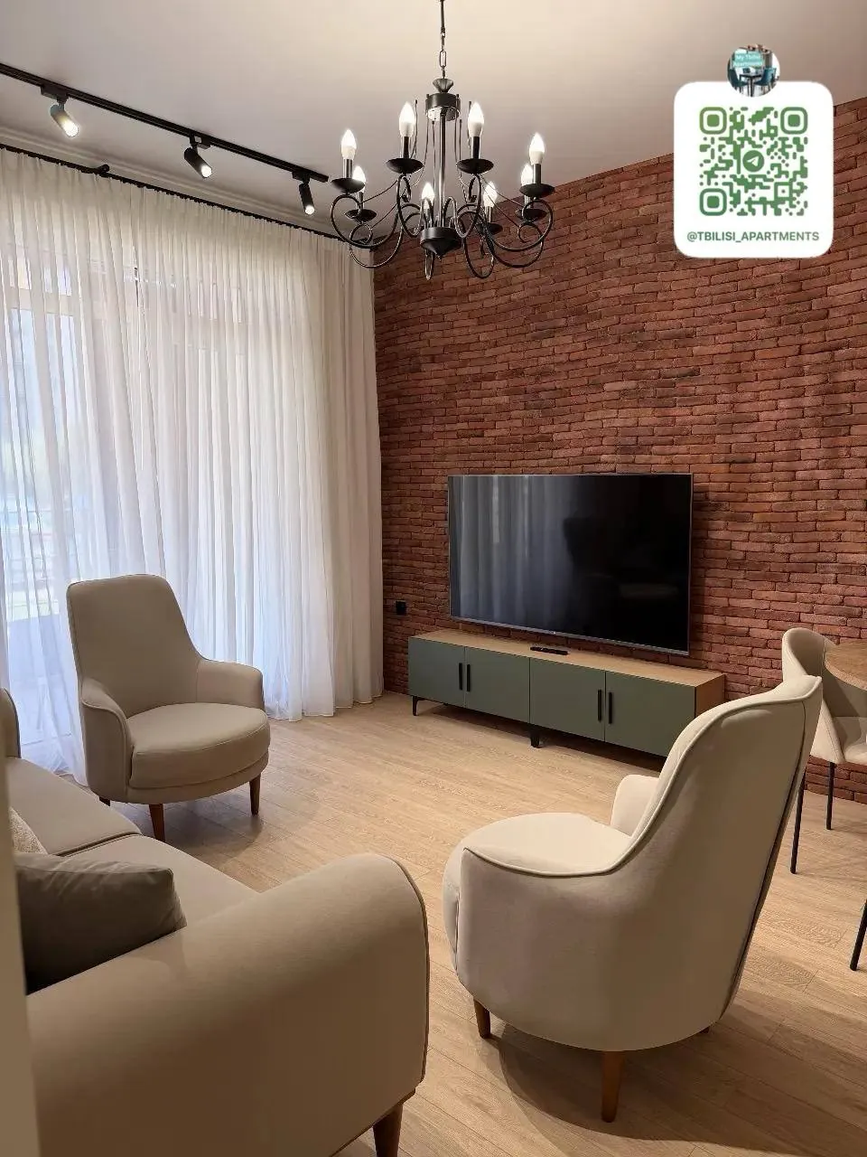 Квартира 65 м² с 3 комнатами в Дигоми 4