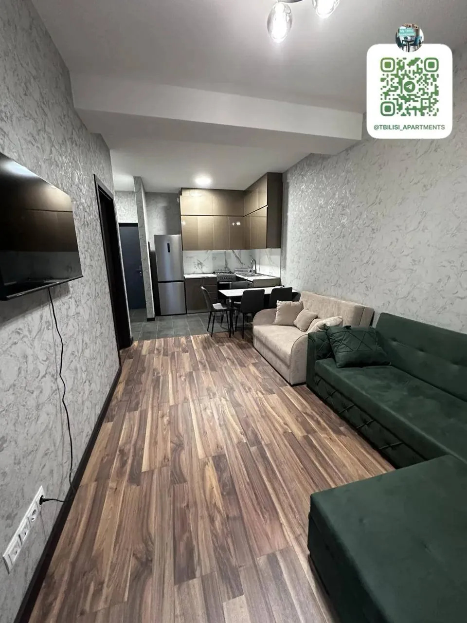 Квартира 50 м² с 2 комнатами в Дидубе 3