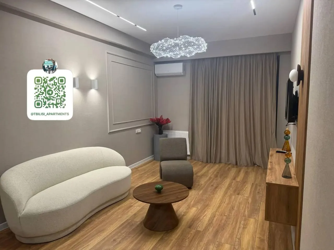 Квартира 63 м² с 1 спальней в Сабуртало 2