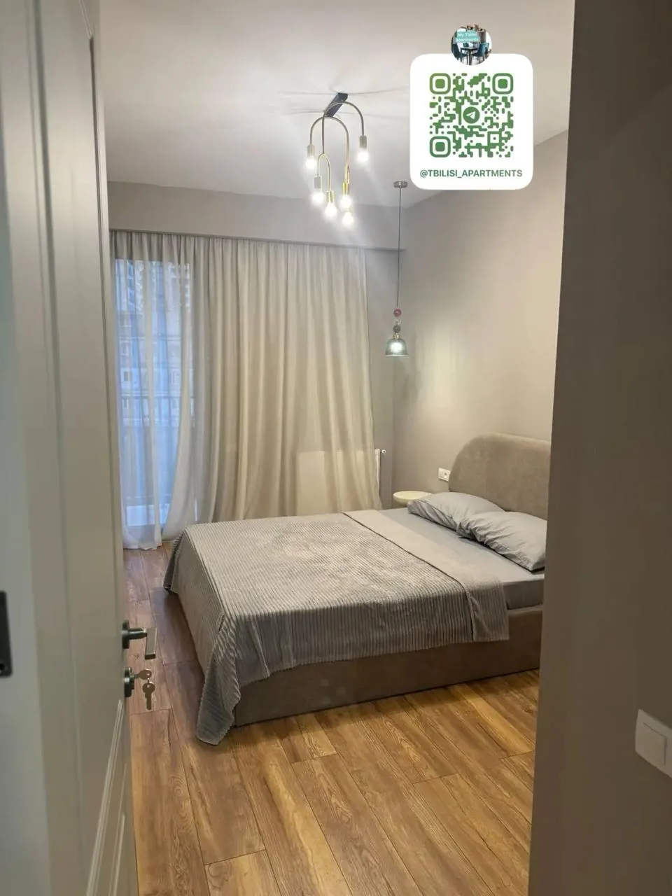 Квартира 63 м² с 1 спальней в Сабуртало 3