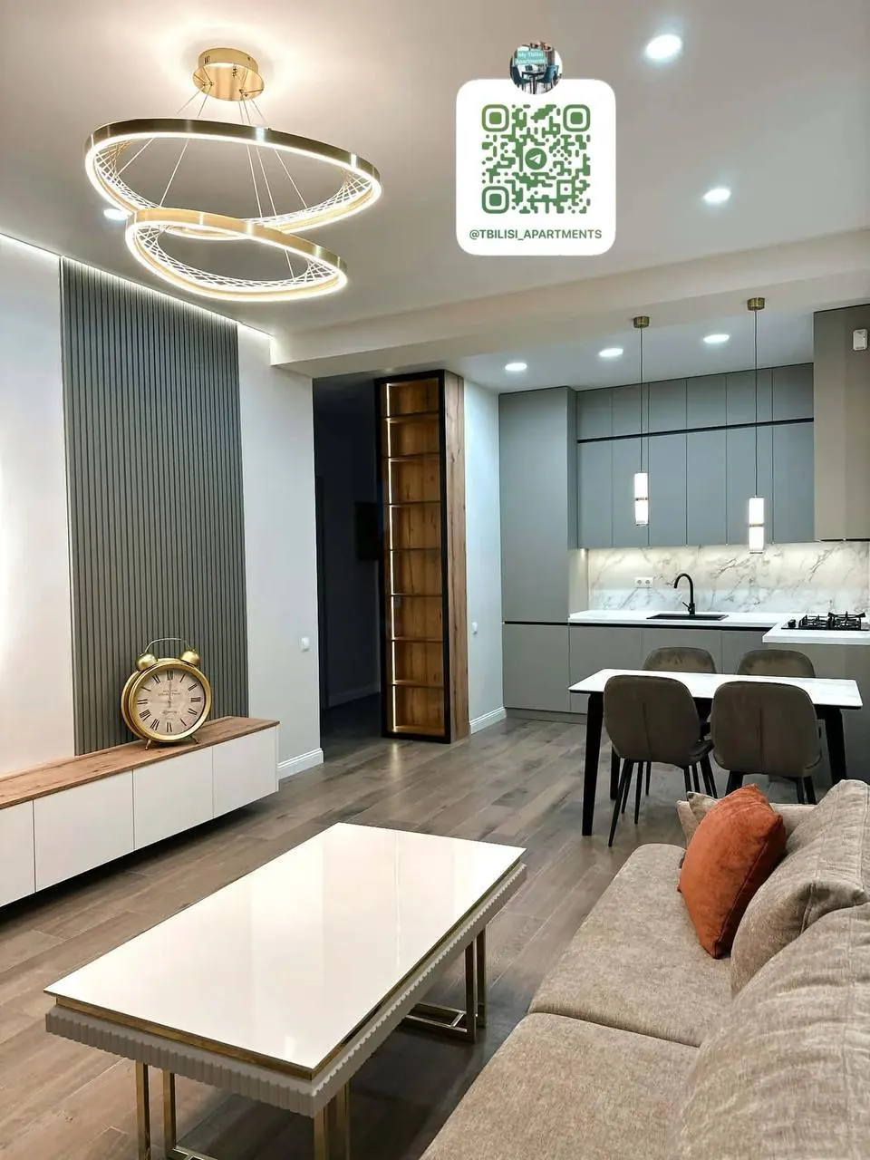 Квартира 65 м² с 1 спальней в Сабуртало 2