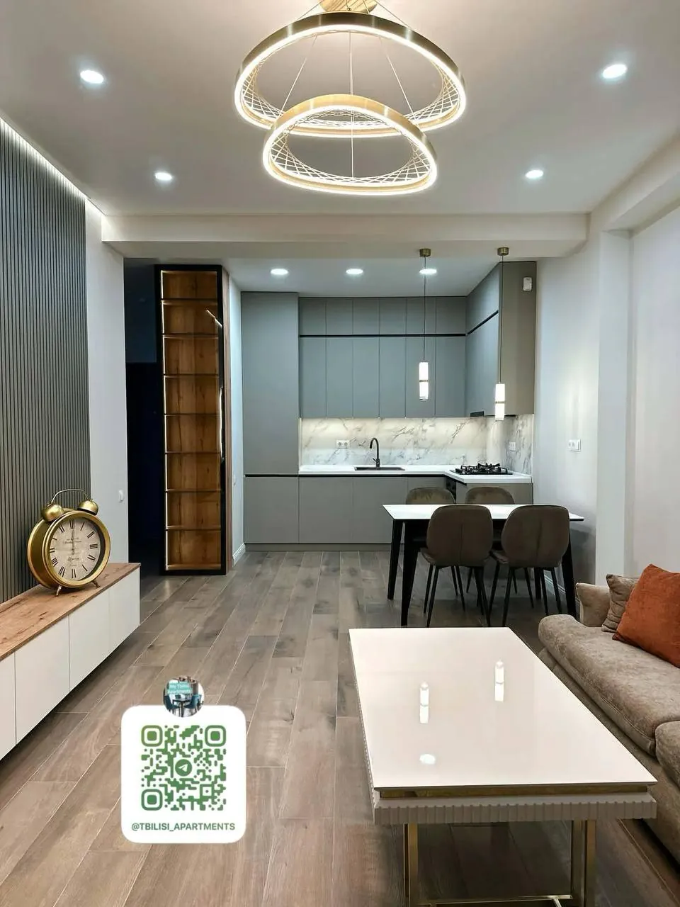 Квартира 65 м² с 1 спальней в Сабуртало 1